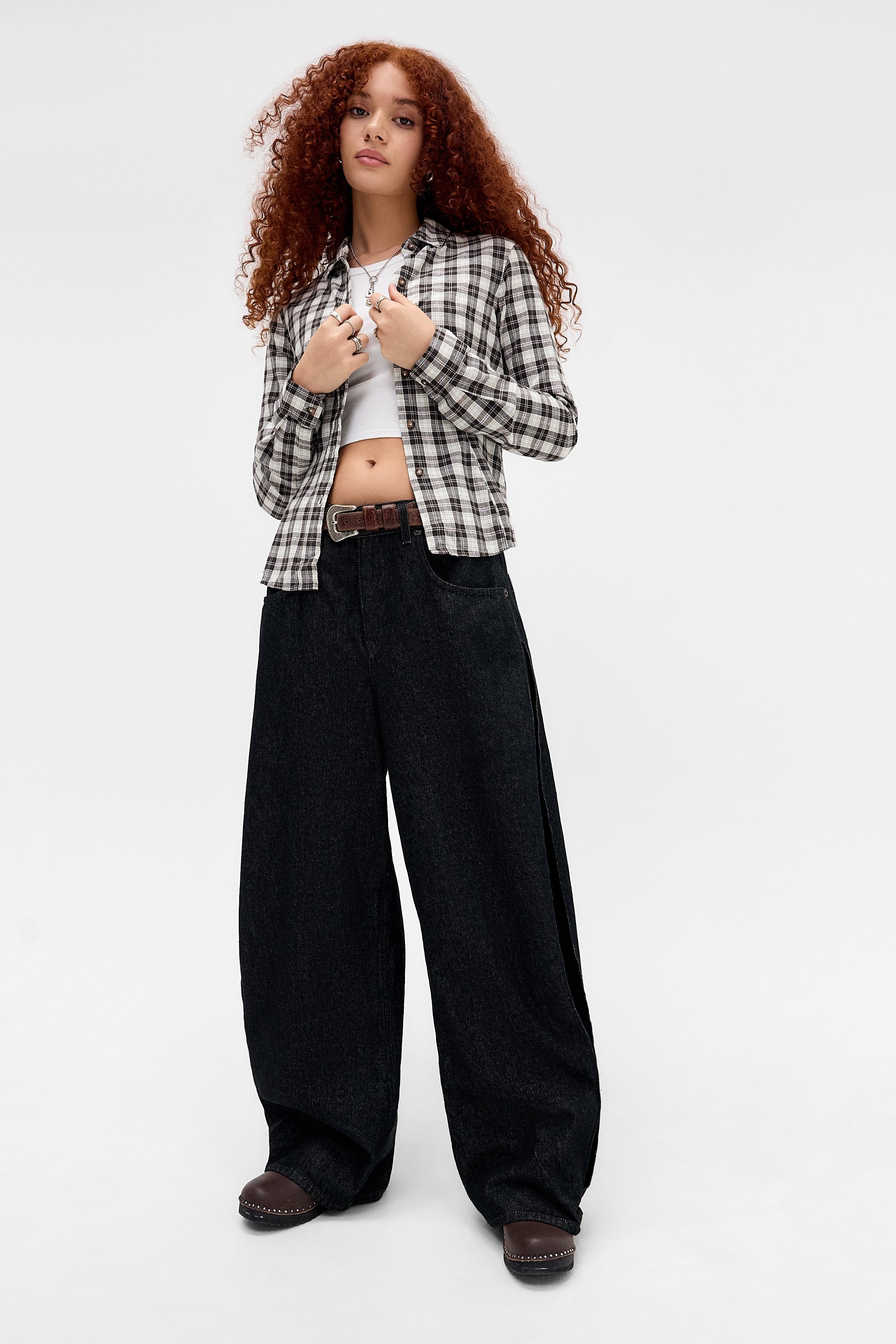 BDG Urban Outfitters GWEN PLAID CHECK SHIRT