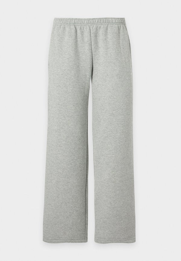 Nike Sportswear W NK STDO FLC MW MR STD OH PNT - Trousers - dk grey heather/sail