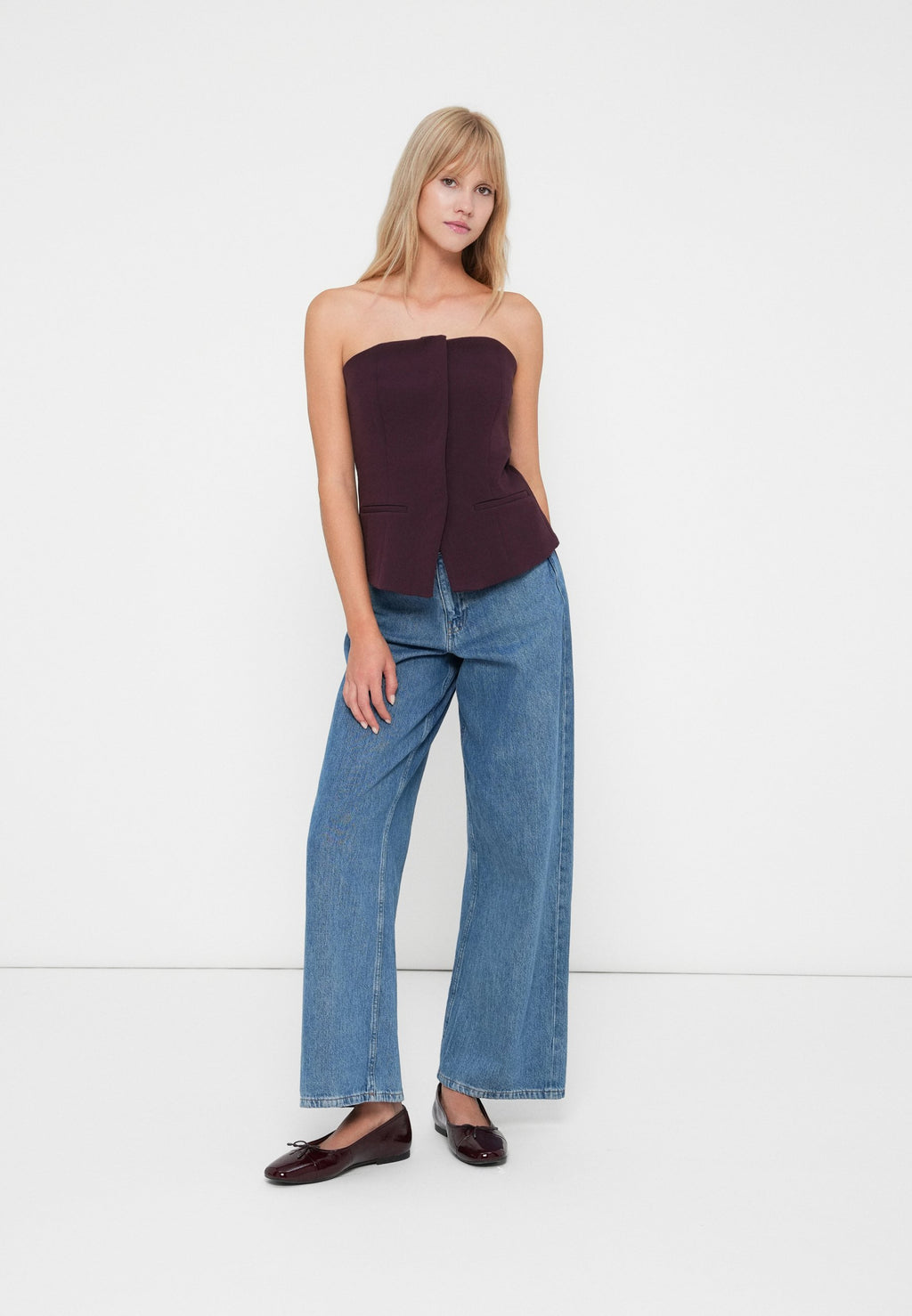 GAP STRAPLESS TAILORED