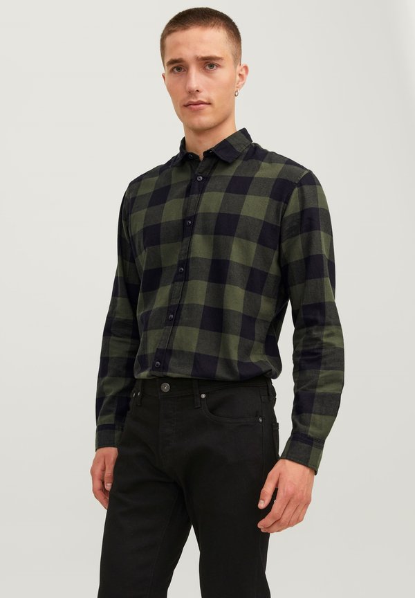 Jack & Jones JJEGINGHAM SHIRT - Shirt - dusty olive