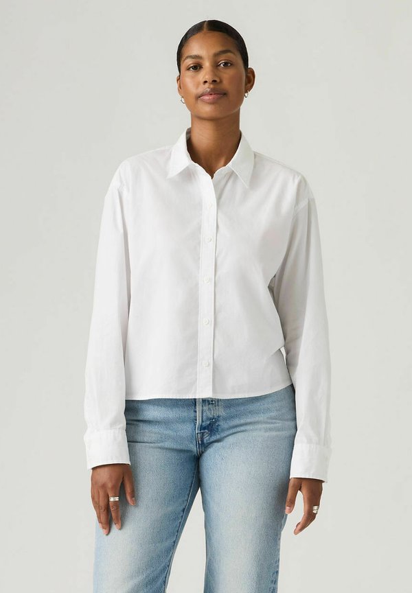 Levi's® CROPPED HARLIE HEDI - Button-down blouse - coral blush gd - whites