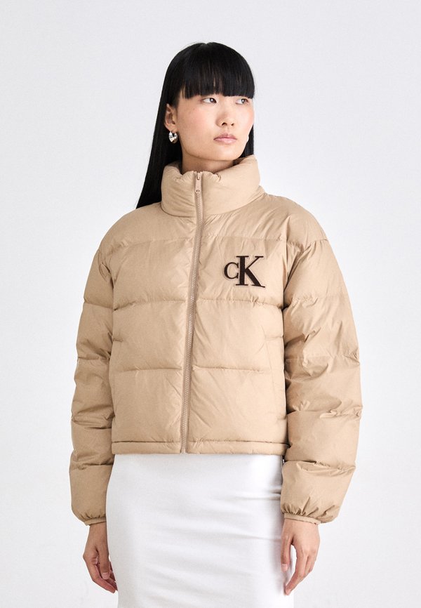 Calvin Klein Jeans GRAPHIC LOGO PUFFER JACKET - Down jacket - amphora