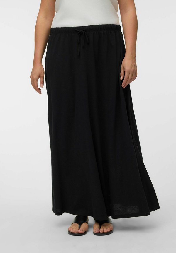 Vero Moda Curve VMCMIA Mid waist Long - Maxi skirt - black