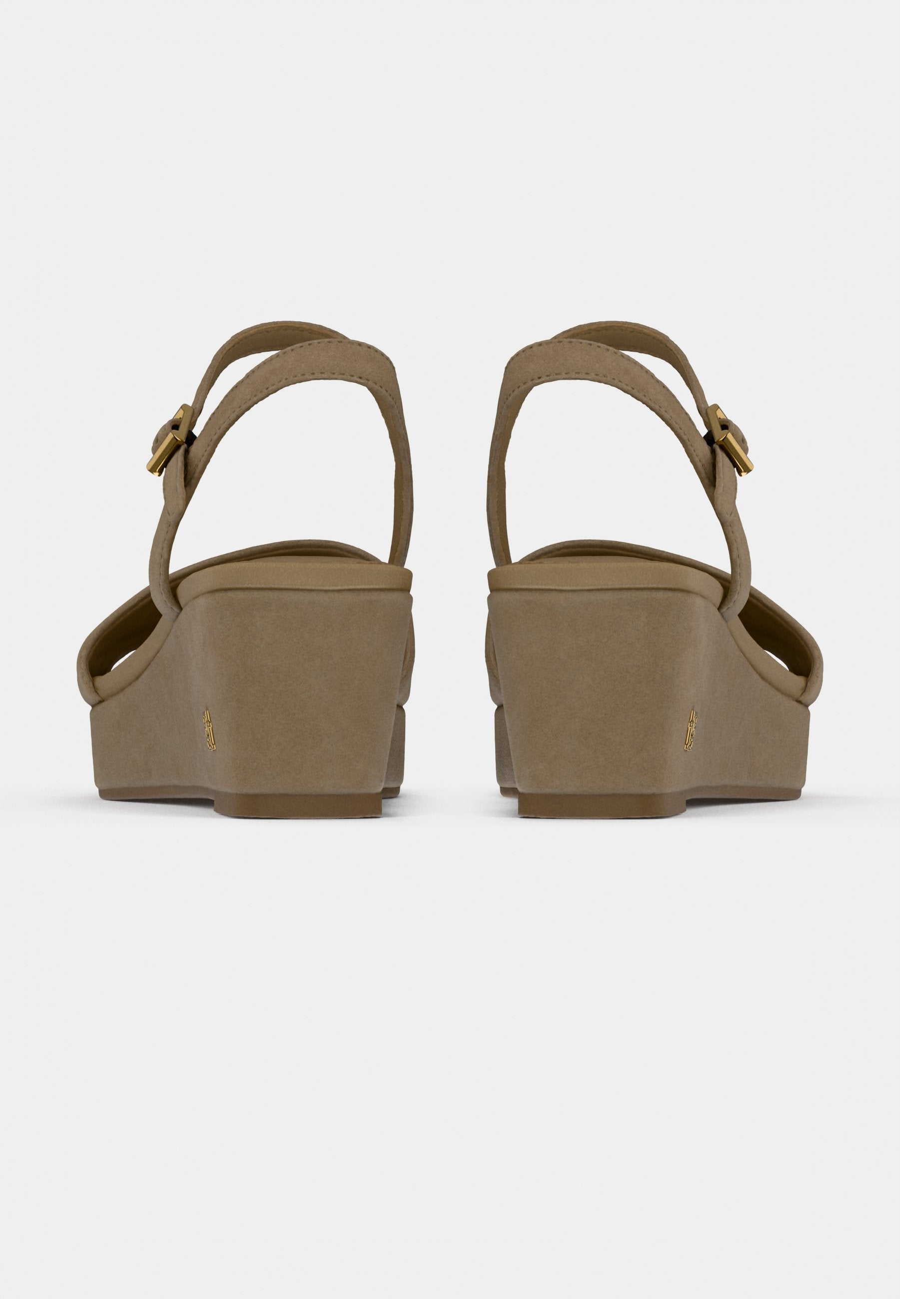 Tommy Hilfiger SUEDE TH MONOGRAM WEDGE SANDALS