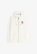 Tommy Hilfiger RWB BOX FLAG TR FULL ZIP - AMERICANA CAPSULE - Zip-up sweatshirt - ivory petal