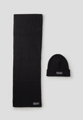 Calvin Klein PATCH CHUNKY SET - Beanie - black