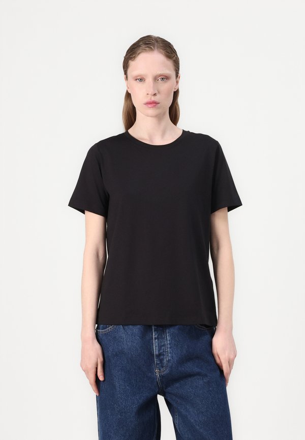 Calvin Klein SMOOTH CREW NECK TEE - Basic T-shirt -  black