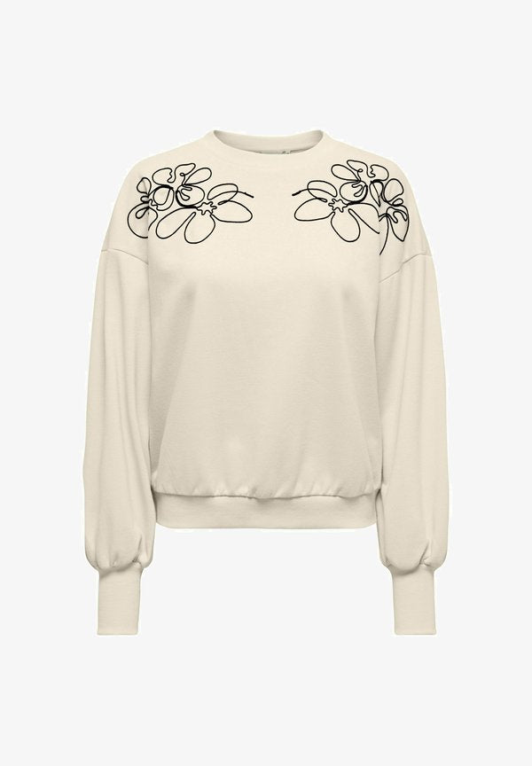 ONLY Sweats ONLBROOKE Sweat - Sweatshirt - birch