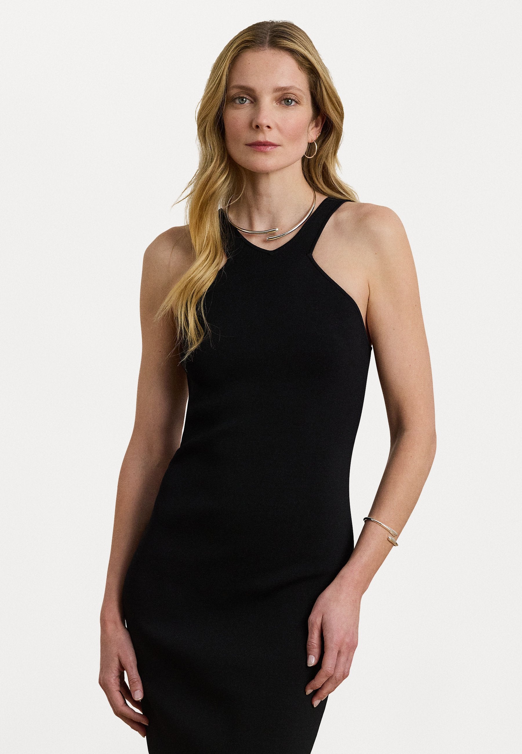 Lauren Ralph Lauren RIB KNIT SLEEVELESS SWEATER DRESS
