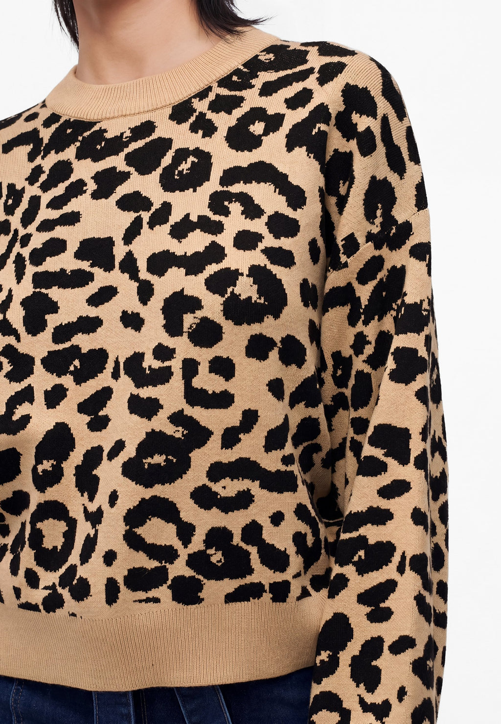 Noisy May NMCHARLOTT L/S O-NECK KNIT FWD NOOS