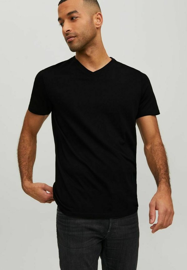 Jack & Jones Plain - Basic T-shirt - black