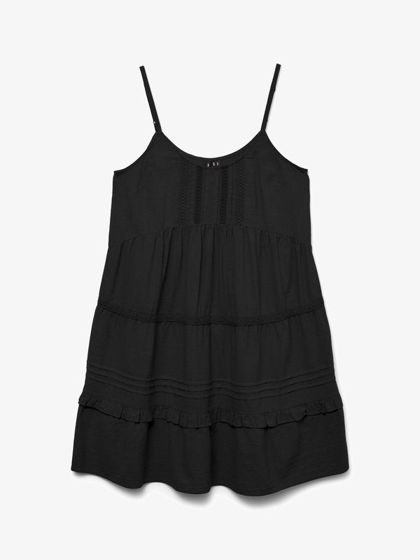 Vero Moda VMPRETTY Short - Day dress - black