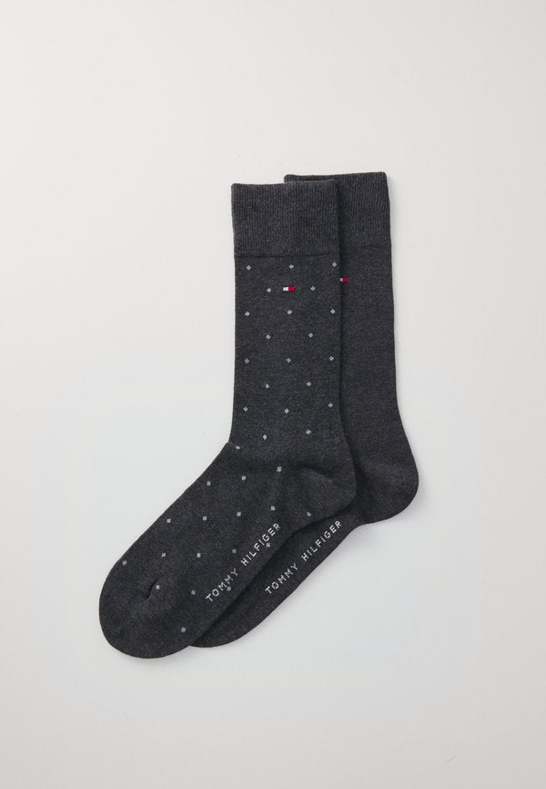 Tommy Hilfiger MEN SOCK DOT 2 PACK - Socks - anthracite