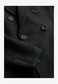 Superdry & Co MERCHANT TOWN - Classic coat - black herringbone