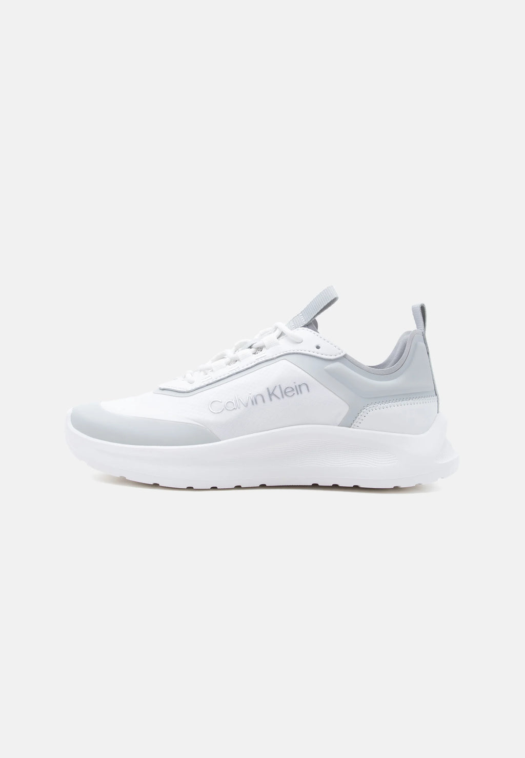 Calvin Klein Trainers - bright white/pearl grey/silver-coloured
