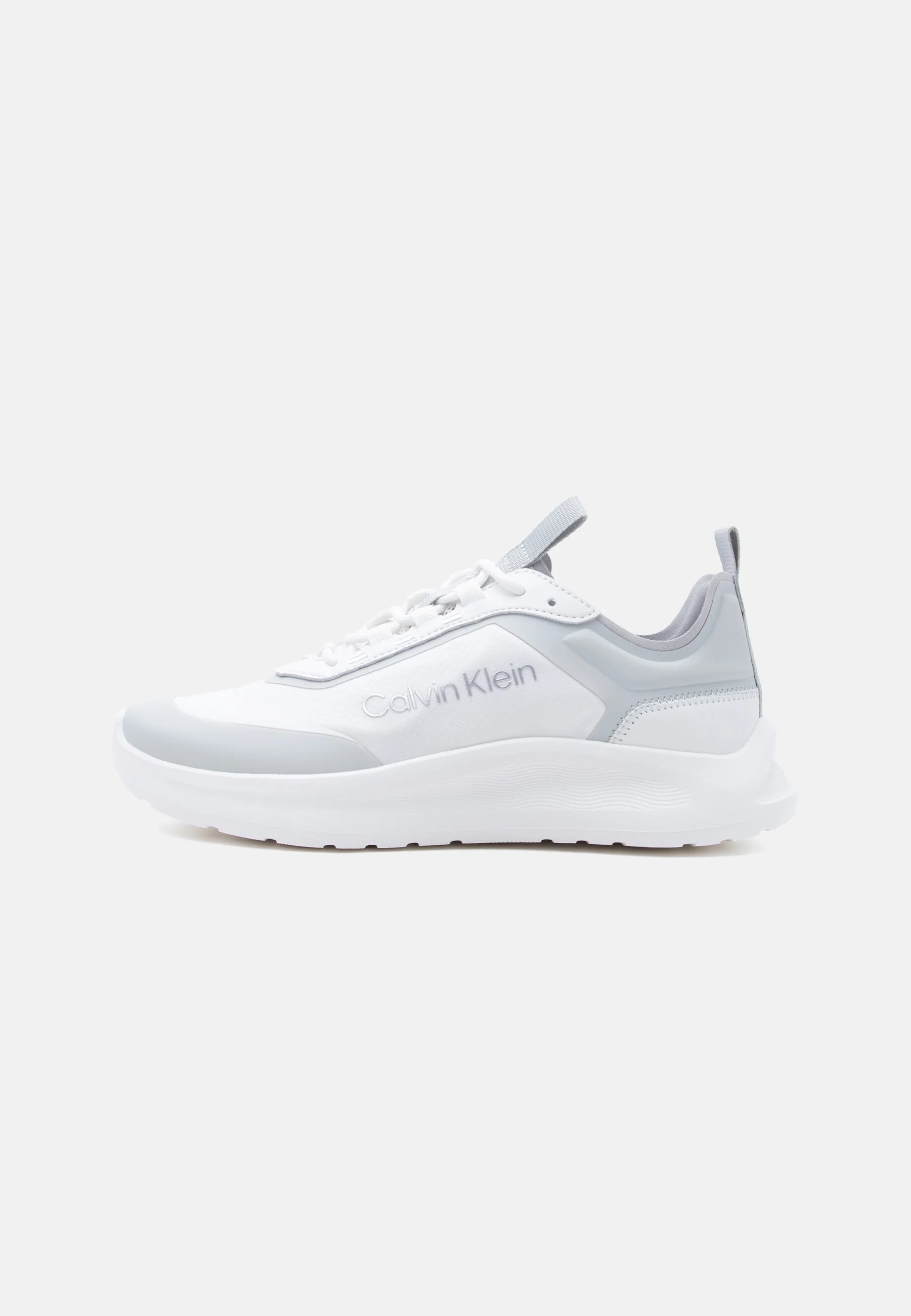 Calvin Klein Trainers - bright white/pearl grey/silver-coloured
