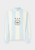 adidas Originals STRIPED - Long sleeved top - ice blue/cream white