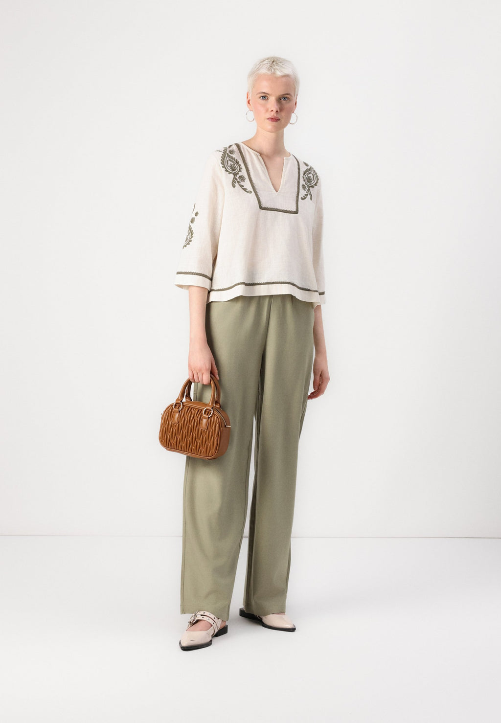 ONLY ONLGINNY WIDE PULL UP PANT