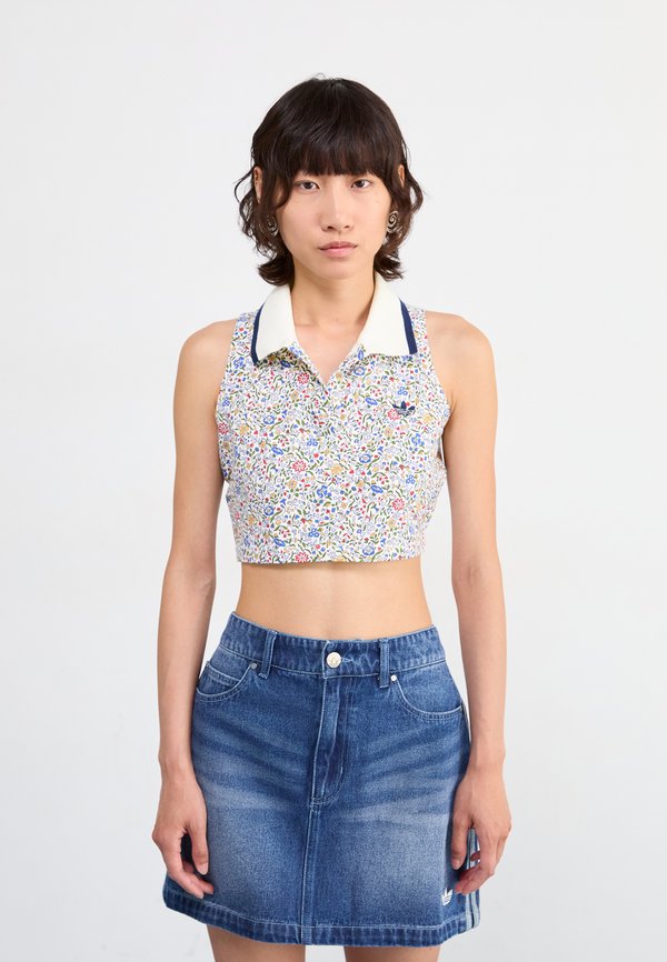 adidas Originals LIBERTY  - Polo shirt - off white/semi lucid red