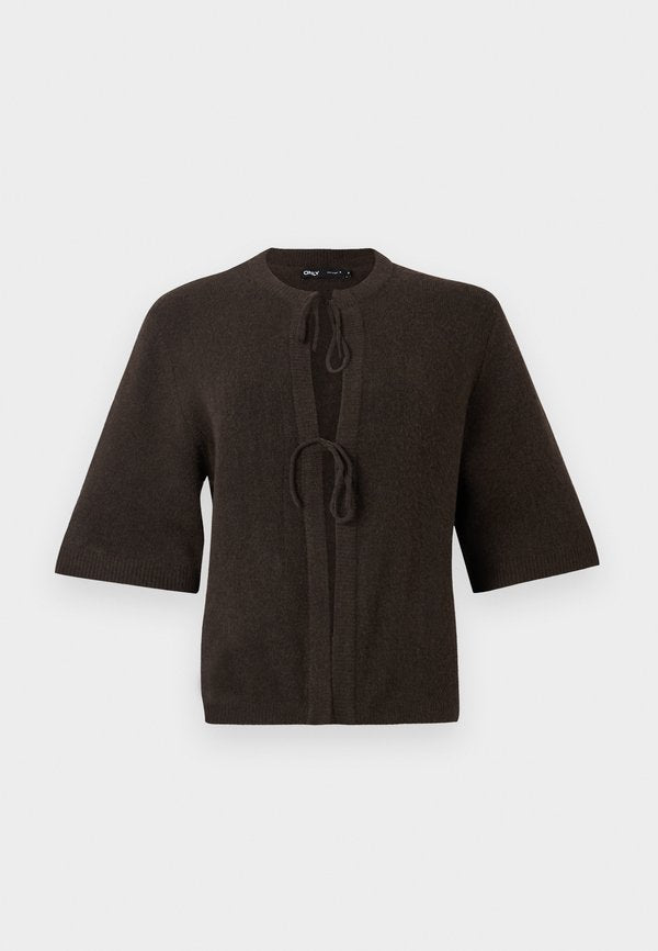 ONLY ONLSIMONI 2/4 BOW CARDIGAN KNT NOOS - Cardigan - coffee beandetail