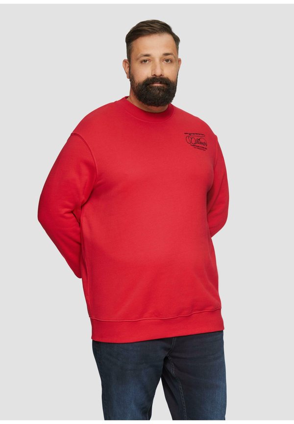 s.Oliver MET BORDUURSEL - Sweatshirt - himbeere