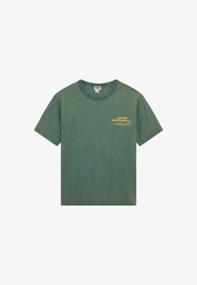 Guess Print T-shirt - grün