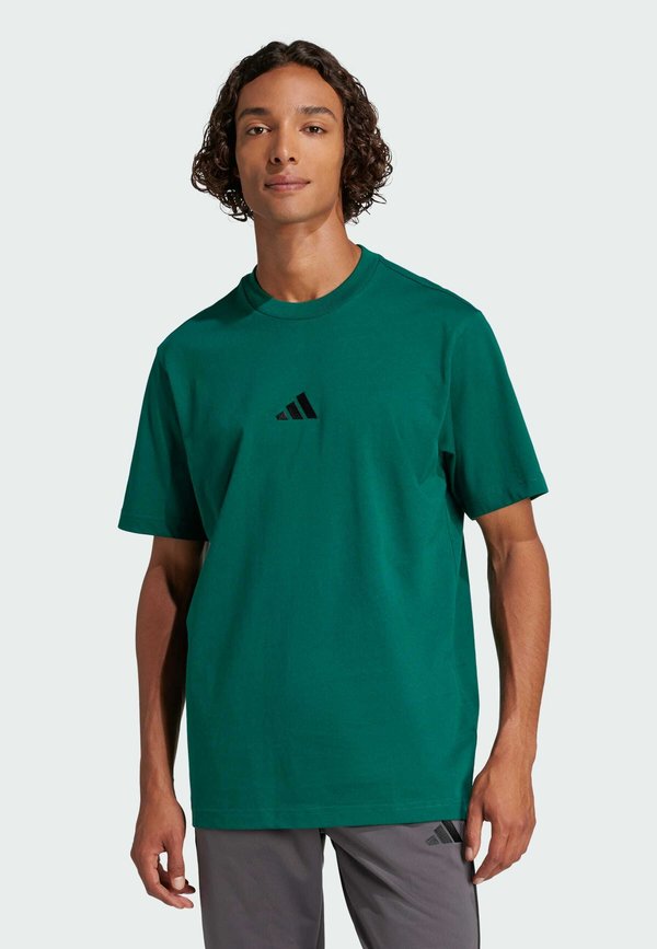 adidas Sportswear Basic T-shirt - collegiate green/black