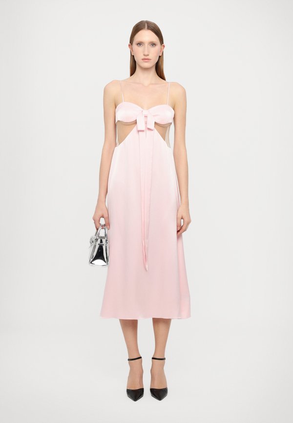 David Koma INSERT FRONT FLOUNCE HEM DRESS