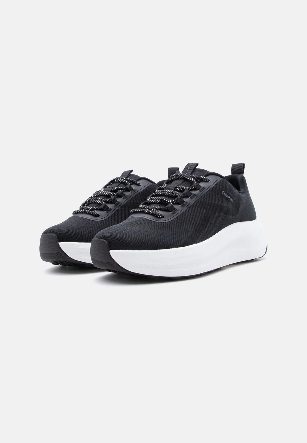 Calvin Klein CHUNKY RUN LACESOCK STRIPE - Trainers - black