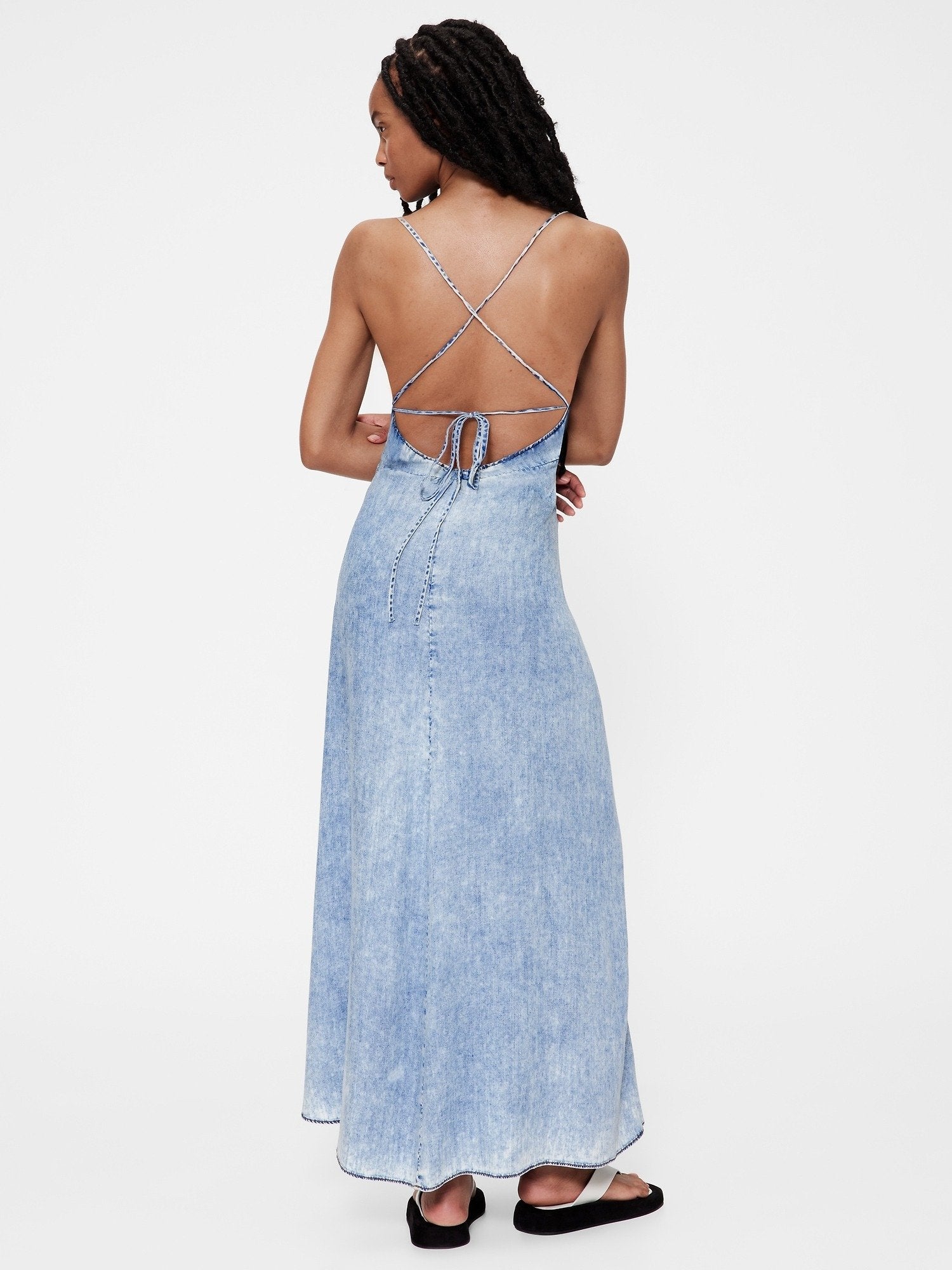 GAP STUDIO LIQUID PERFECT SLIP DRESS