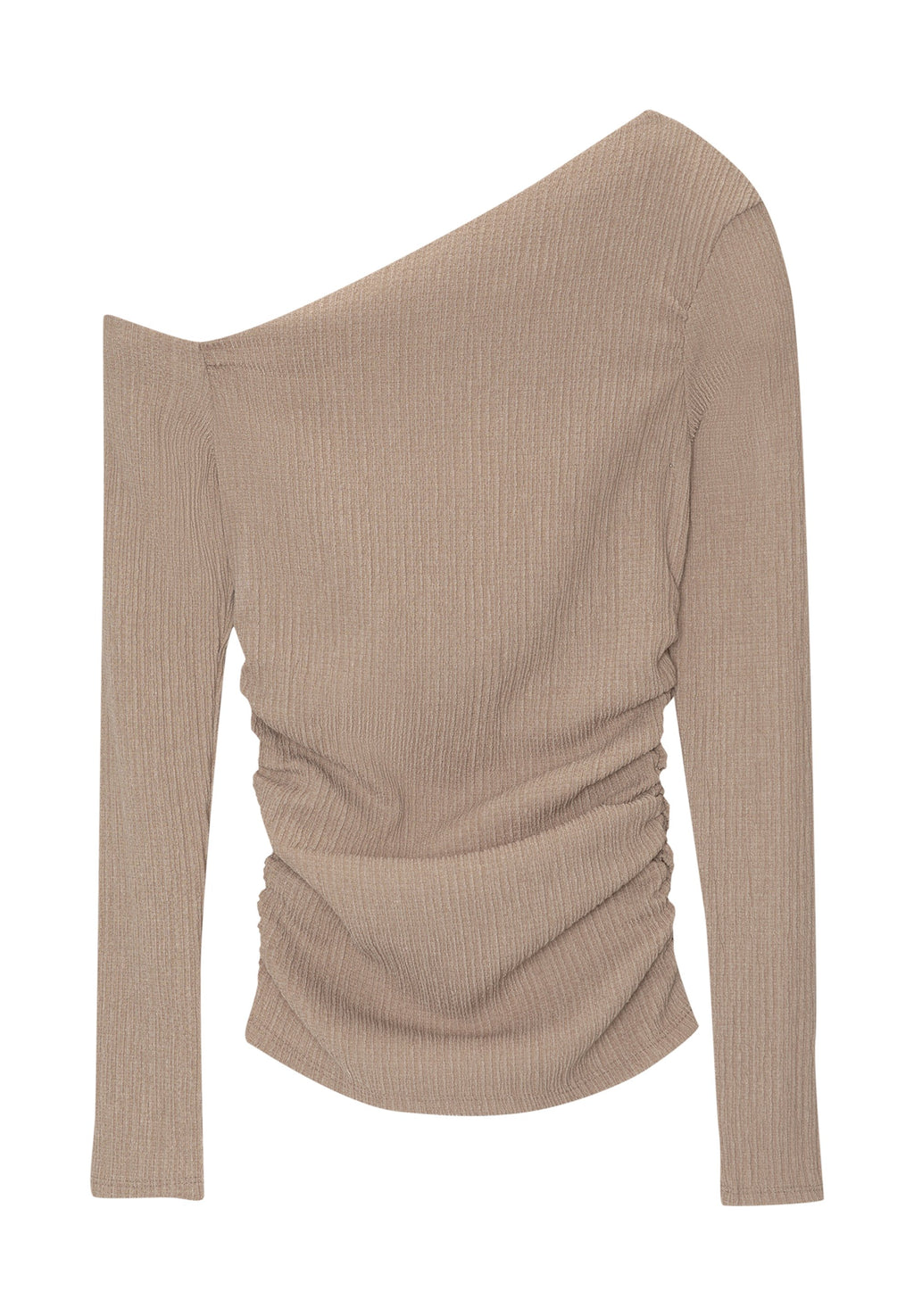 PULL&BEAR CREPE WITH ASYMMETRIC NECKLINE