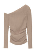 PULL&BEAR CREPE WITH ASYMMETRIC NECKLINE