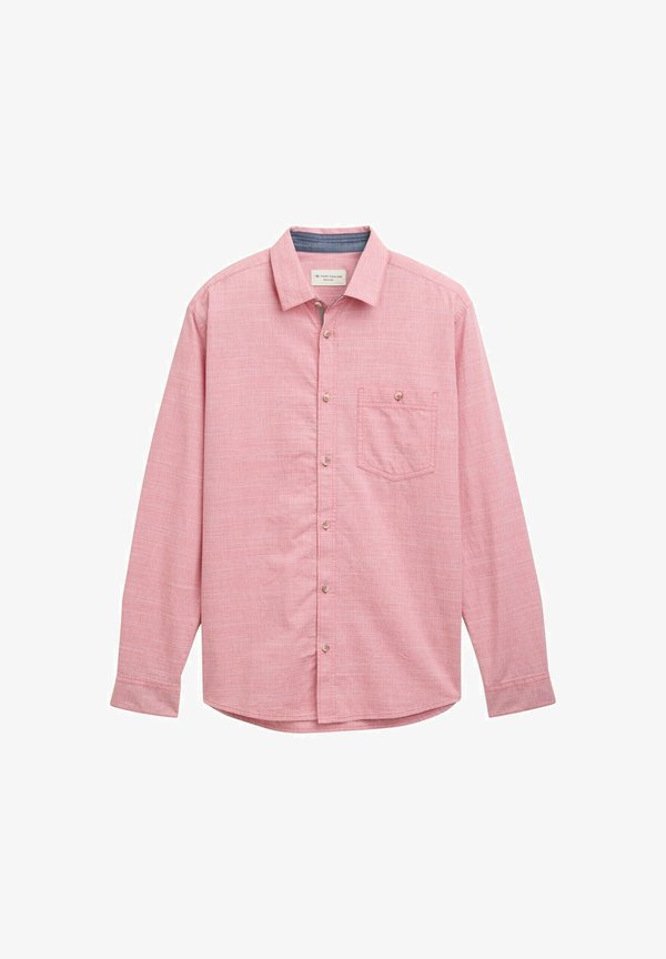 TOM TAILOR MIT BRUSTTASCHE - Shirt - red/white horizontal structure