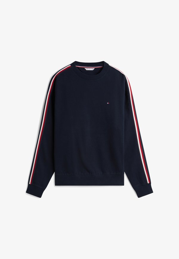 Tommy Hilfiger TRACK TOP - TH GLOBAL STRIPE LG - Pyjama top - navy blue