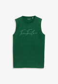 TOM TAILOR TOM TAILOR T-SHIRT TANKTOP MIT LOGO-PRINT - Top - garden green