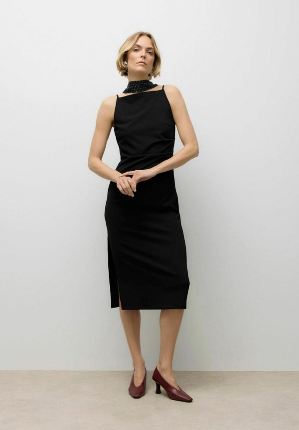 Vero Moda AWSAGE Midi - Jersey dress - black