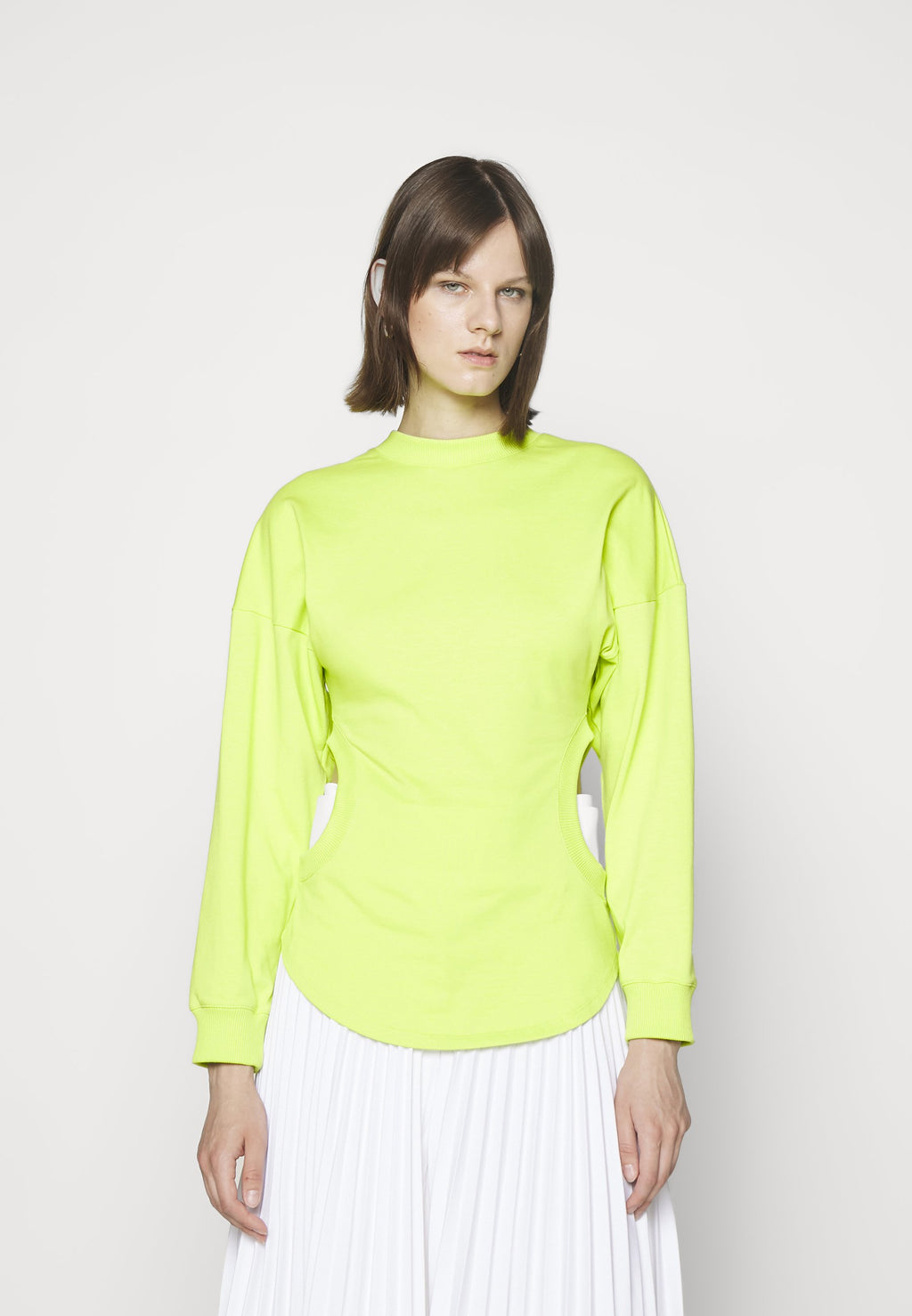A.W.A.K.E. MODE LONG SLEEVE TOP WITH CUT-OUT DETAIL