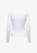 ONLY ONLVAL L/S O-NECK TOP JRS NOOS - Long sleeved top - bright white
