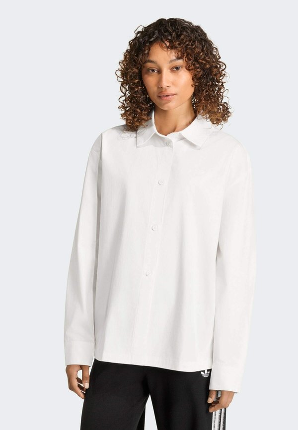 adidas Originals ADIDAS ORIGINALS 3 STRIPES SHIRT - Button-down blouse - cloud white cloud white