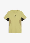 Puma ESSENTIALS BLOCK T-SHIRT - Print T-shirt - rustic olive
