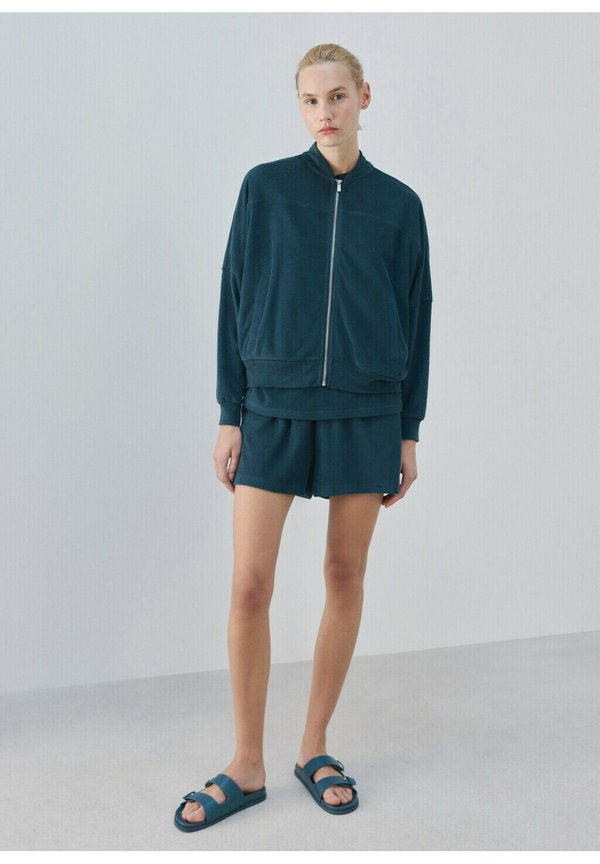 Mango Zip-up sweatshirt - blue