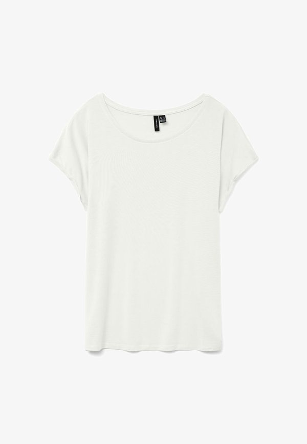 Vero Moda VMAVA PLAIN SS TOP JRS NOOS - Basic T-shirt - snow white
