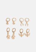 Pieces PCLENNOX EARRINGS 4 PACK