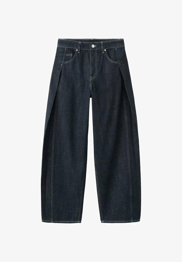 Mango Relaxed fit jeans - sort