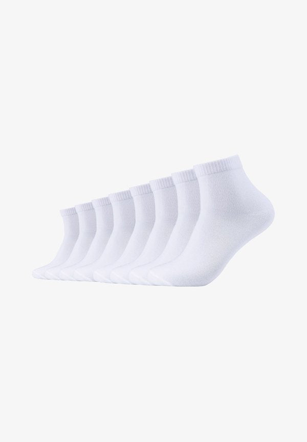 s.Oliver UNISEX ESSENTIALS QUARTER 8PACK - Socks - white