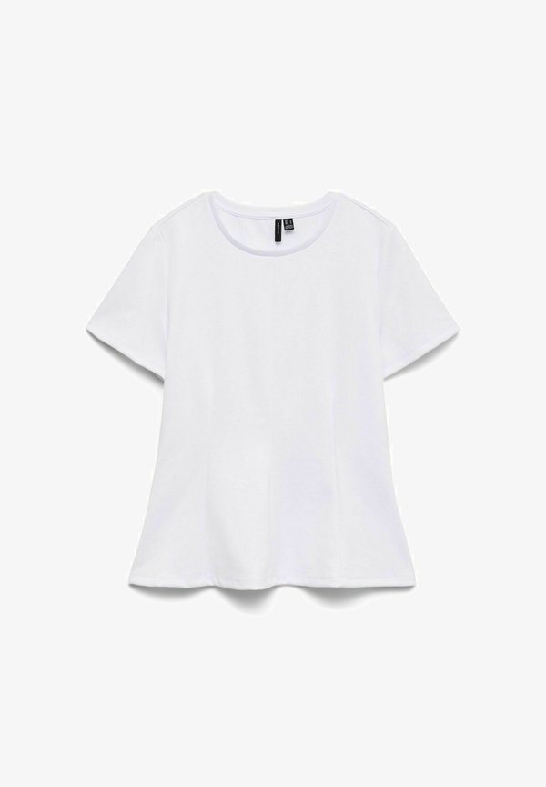 Vero Moda Peplum VMABBY - Basic T-shirt - bright white