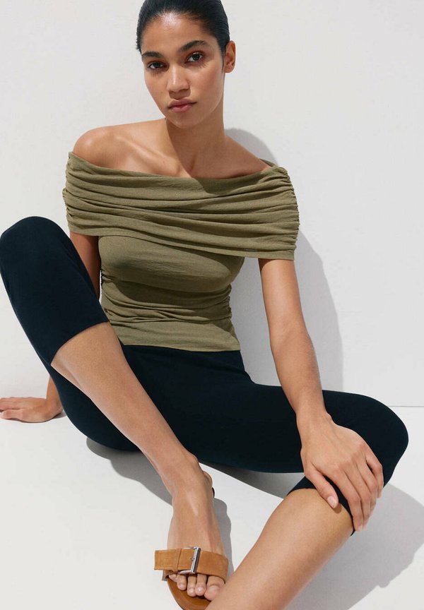 Mango ADULT - Blouse - khaki