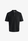Jack & Jones JJEGEORGE KNIT POLO SS SN - Polo shirt - schwarz