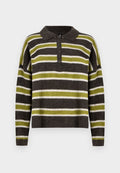 ONLY ONLTALIO NECK - Jumper - chocolate martini/moss/whitecap gray