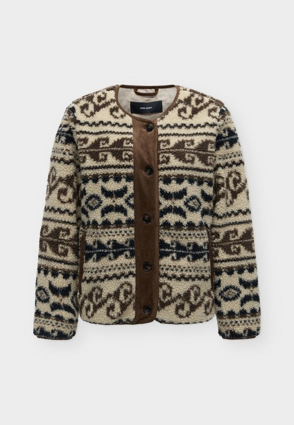 Vero Moda VMLINDAU SHORT - Winter jacket - silver-coloured mink